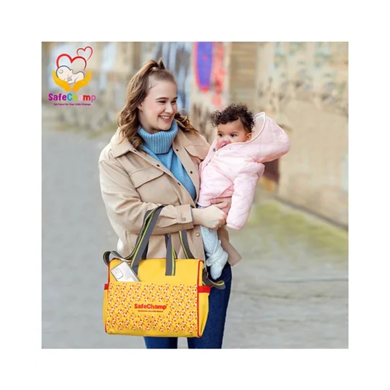 SafeChamp Chick Chick Multipurpose Diaper Bag Cum Mother Bag Diaper Bag   - Yellow