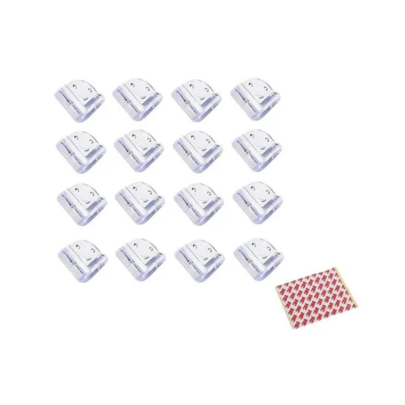Syga Square Corner Guards Pack of 16 - Transparent