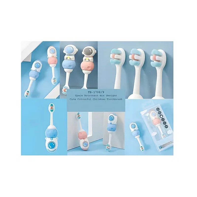 YAMAMA Toothbrush For Baby And Kids Cute Space Astronaut Design Soft  Extra Microfiber Soft Bristles Unisex Super Soft Manual Finger Toothbrush  - (Pack of 3  Color And Design May Vary)