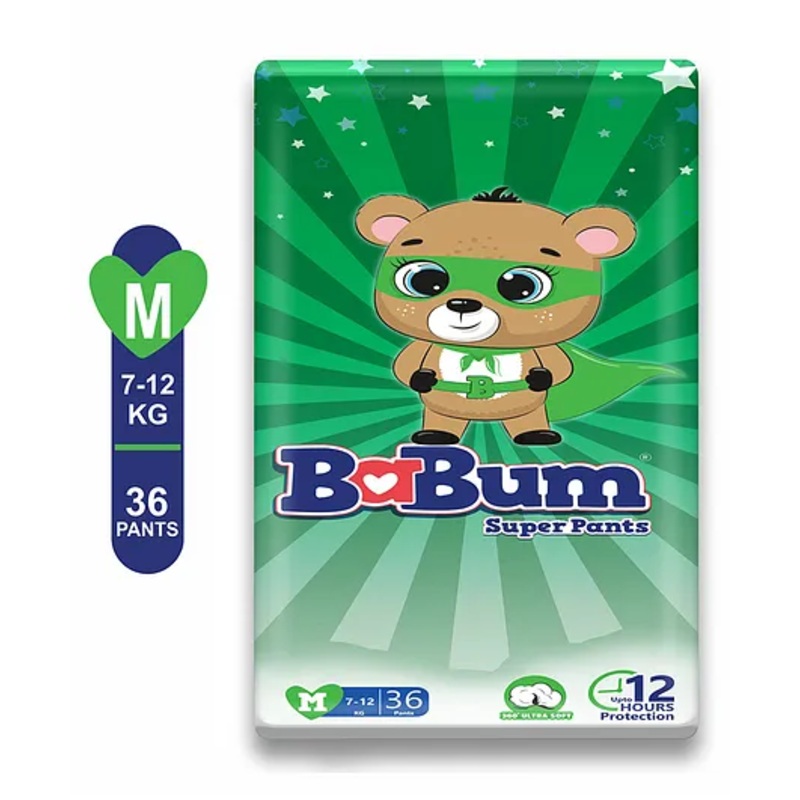 Babum Super Pants Premium Diaper Medium - 36 Pieces