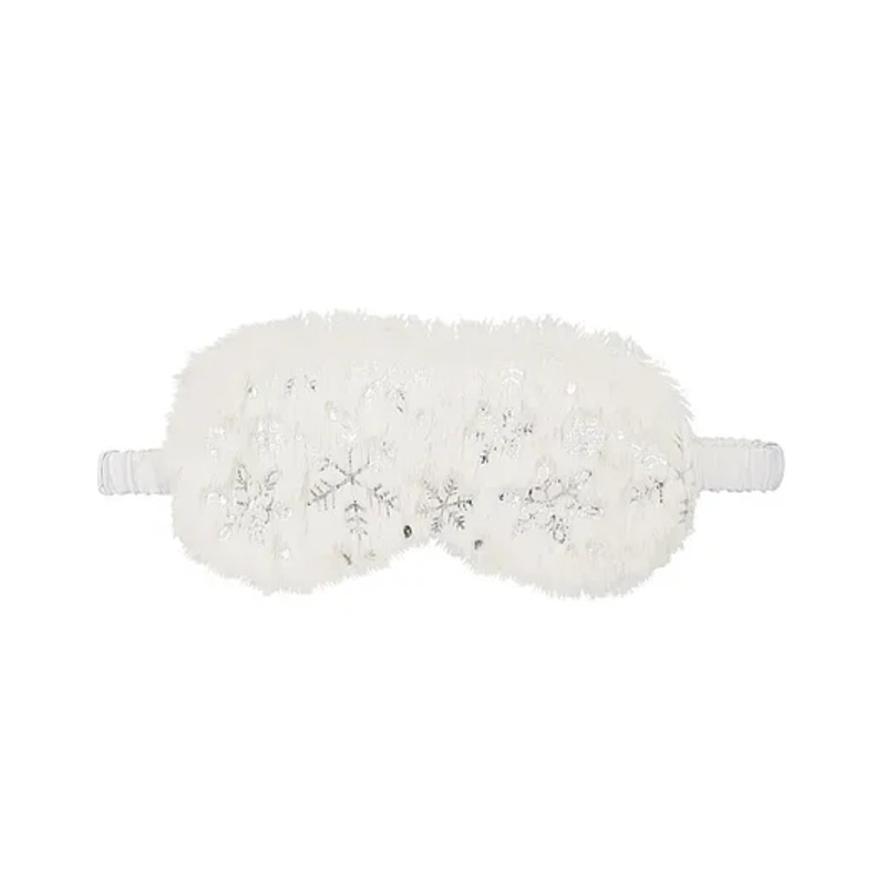 Jenna Fur Silk Snow White Cute Sleeping Eye Mask