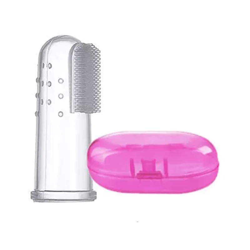 Kritiu Silicone Figure Brush With Case - Pink