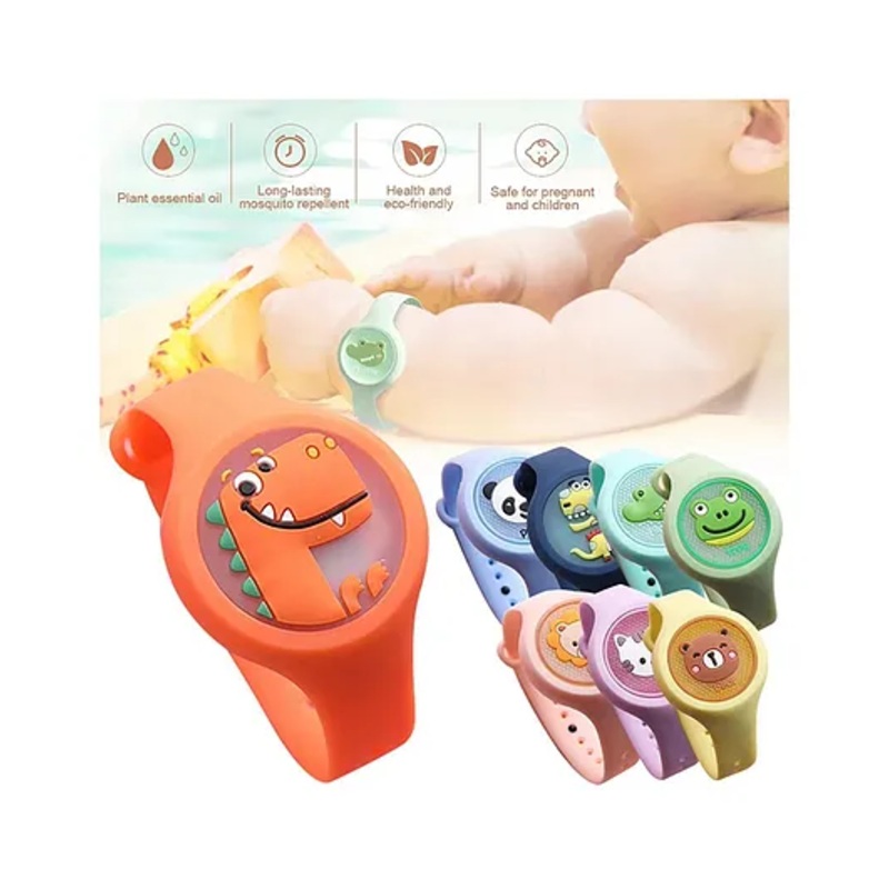 Luvlittle Mosquito Repellent Bands with Led Light Up Insect & Bug Pest Repeller Waterproof Bracelet Pack of 1 - MultiColour