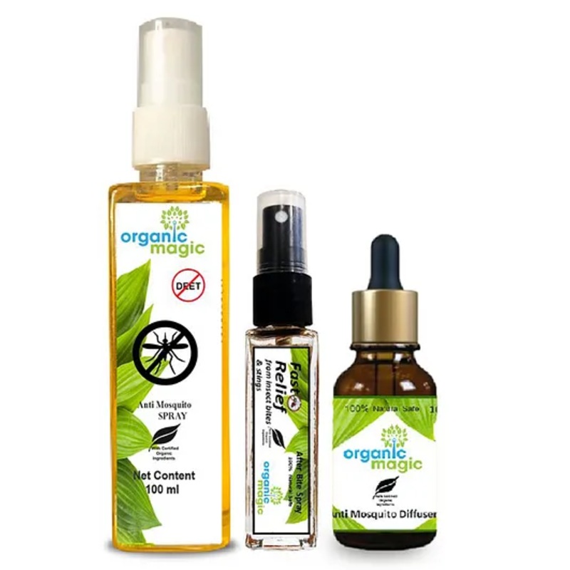 Organic Magic Mosquito Repellent Products - Pack of 3
