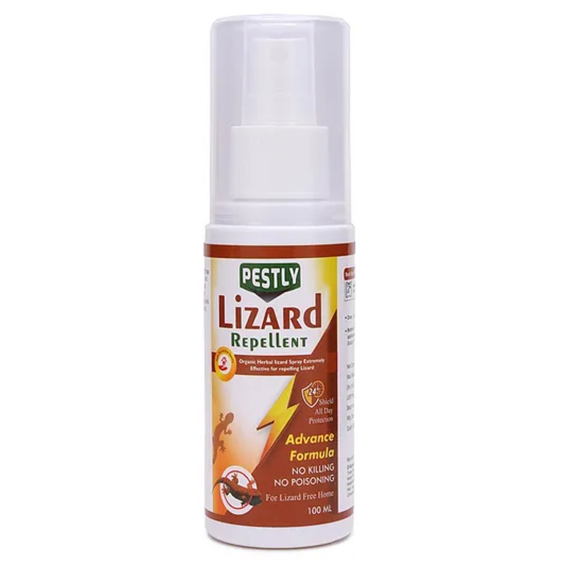 Pestly Herbal Lizard Repellent Spray  100ml | Natural Lizard Control for Home | Chemical-Free, Long-Lasting Protection | Baby & Pet Safe | Easy to Use, Powerful Formula