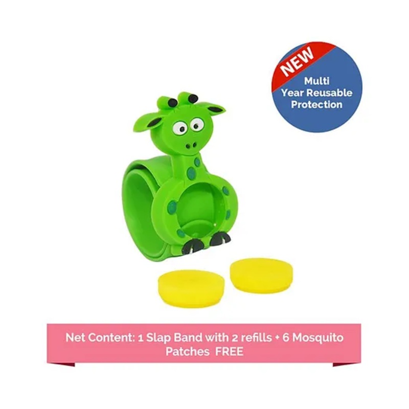 Safe-O-Kid Mosquito Repellent Band With 2 Refills - Green