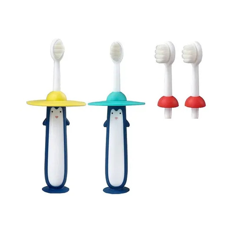 SKB Penguin Design Cute and Soft Tooth Brush - Multicolour