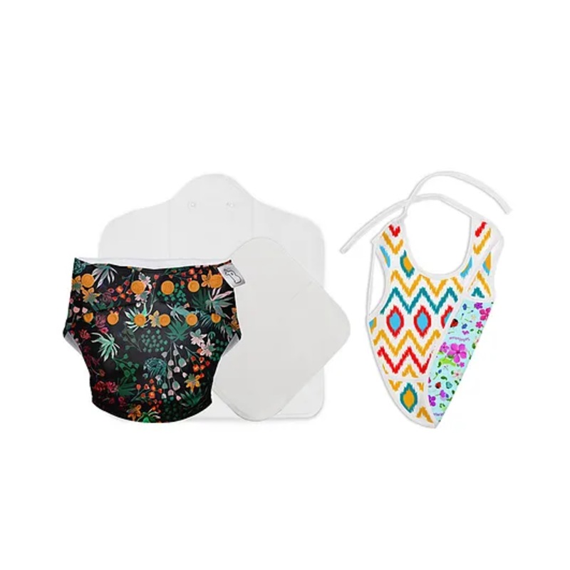SuperBottoms Freesize UNO Cloth Diaper with Reversible Bib (Color May Vary)