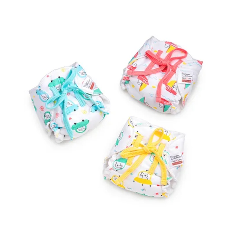 SuperBottoms Premium Cotton Padding (No Sponge) Vehicle & Animal Print Pack of 3  - Yellow Red