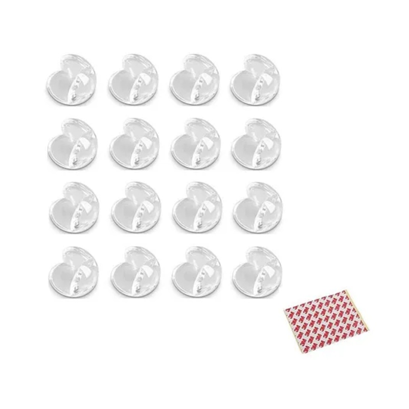 Syga Round Corner Guards Pack of 16 - Transparent