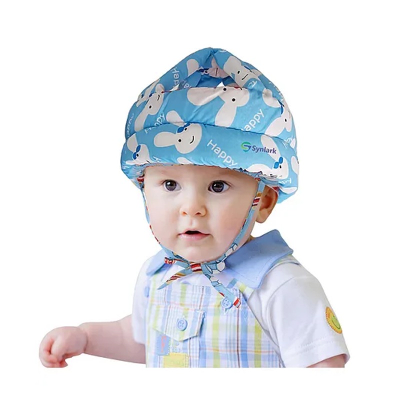 Synlark Baby Safety Helmet Adjustable Size Baby Learn to Walk - Blue