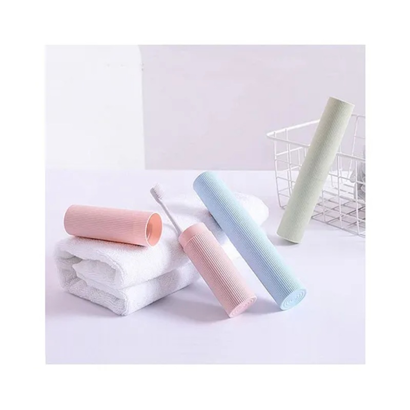 Baby Miniature Ultra Slim Antibacterial Oral care Storage Case Food Grade (Color May Vary-Pack of 2)