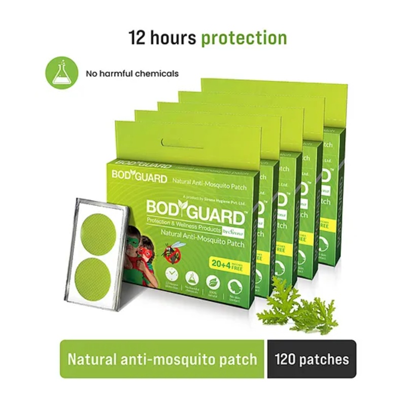 BodyGuard Natural Anti Mosquito Repellent Patches - 120 Patches
