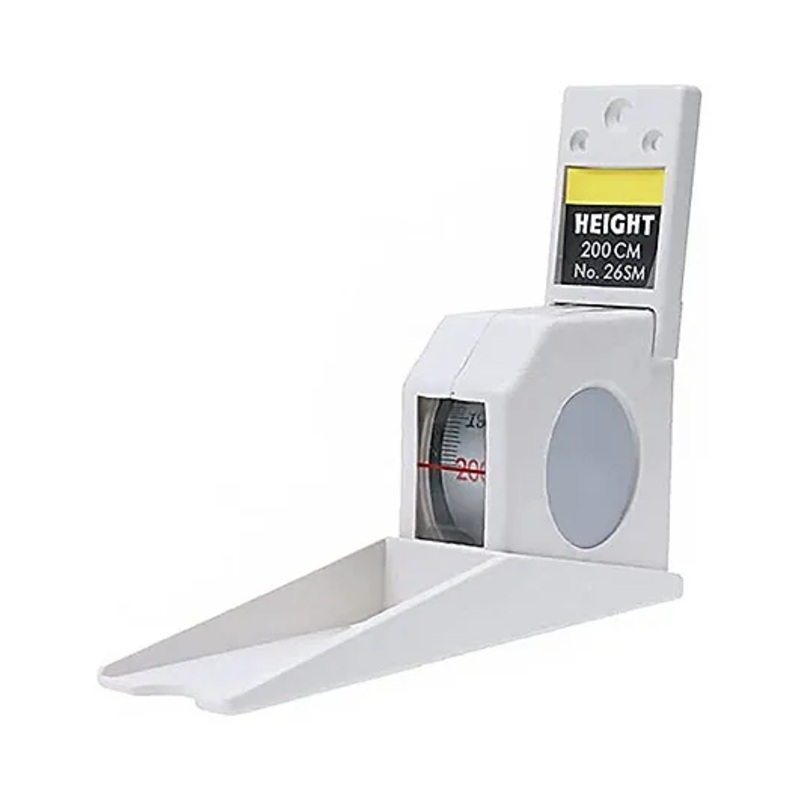 SYGA 2 Meters Retractable Manual Height Measuring Tape White