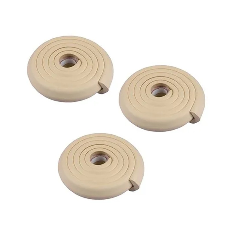 Syga L Shape Baby Edge Guard Cushion Corner Cover Tape Set of 3 - White