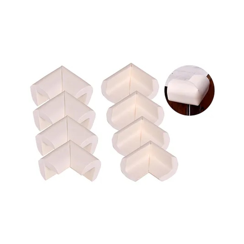 The Little lookers Baby Proofing L Shaped Corner Guards White - Pack of 8