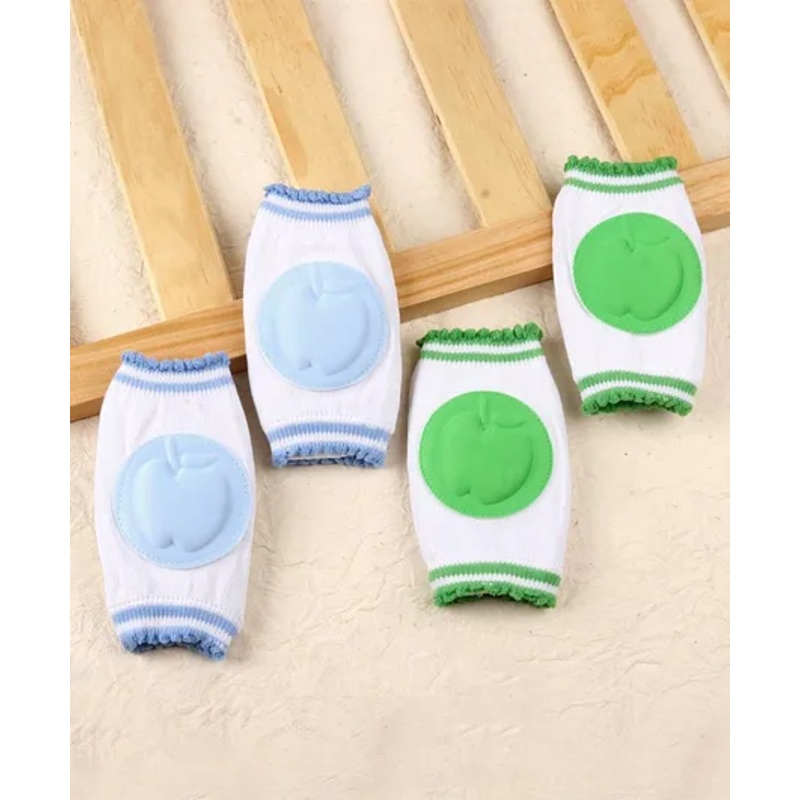 Baby Apple Elbow & Knee Pads Set of 2 Pairs - Green Blue