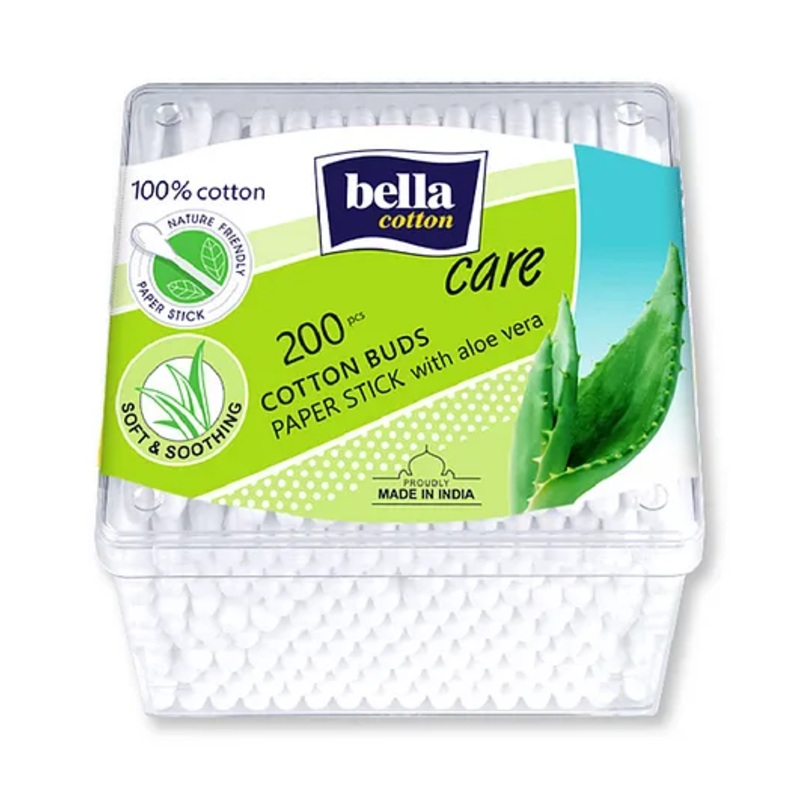Bella Cotton Buds Box Paper Stick - 200 Pieces