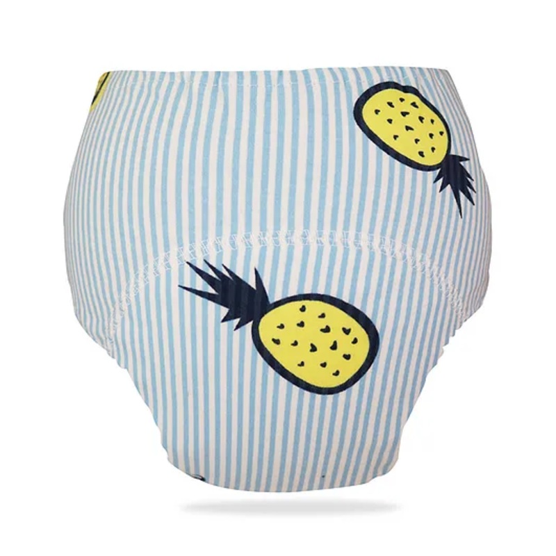 Bembika Babies Cotton Potty Training Pants Blue Pineapple  Printed Medium Size - Multicolor