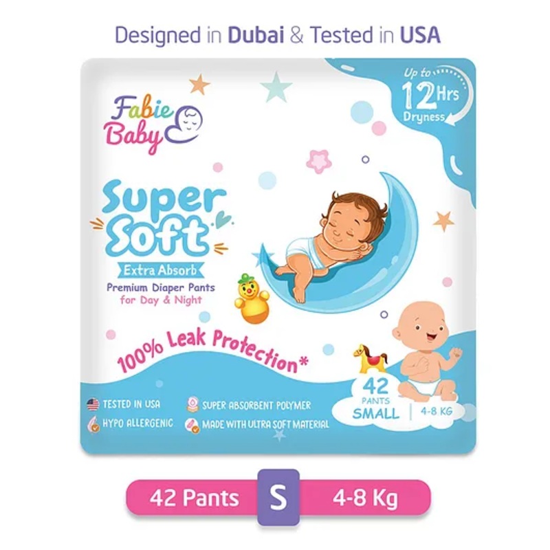 Fabie Baby Pant Style Diaper Small Size (42Pcs)
