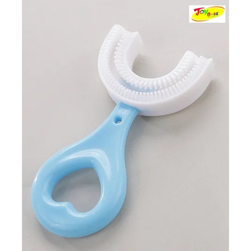 Joy Buzz U Shaped Silicone Toothbrush Head 360 - Blue