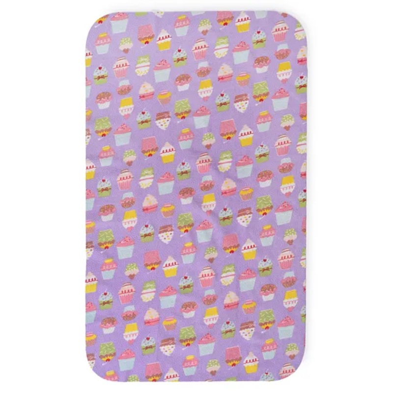 Mi Arcus Printed Water-Resistant Mattress Protector with TPU Lamination, 0-24 Months, Pink, 100x60 cm.