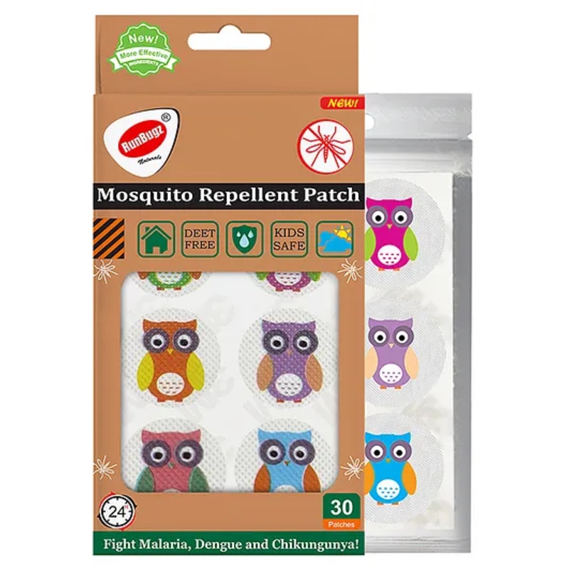 Runbugz Mosquito Repellent Patches - Printed (30) - Cute Animal