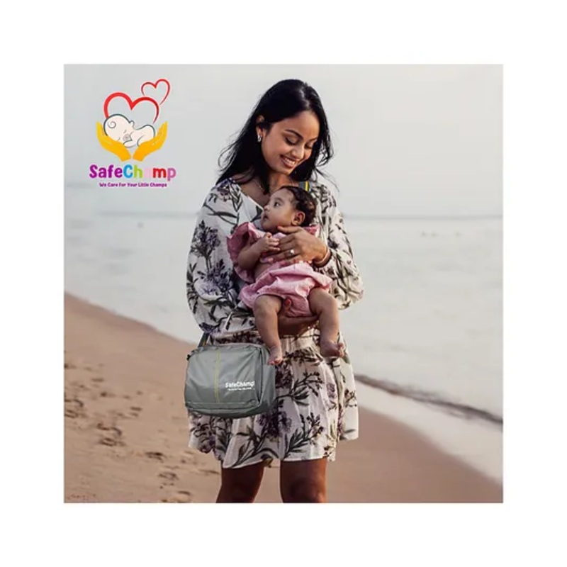 SafeChamp Amore Multipurpose Diaper Bag Cum Sling Mother Diaper Bag For Short Use  - Grey