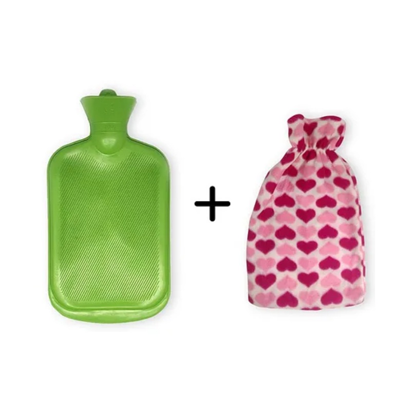 Sahyog Wellness Hot Water Bottle with Cover - Green  (Cover Color May Vary)