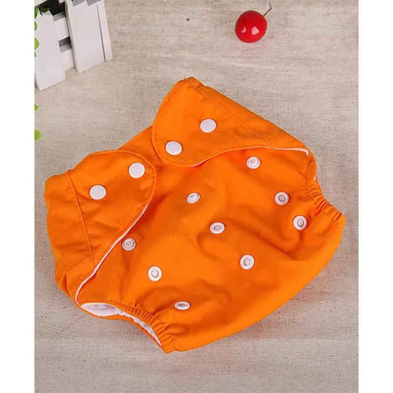 Sparkle Joy Washable & Reusable Cloth Diaper Pocket Without Inserts - Orange