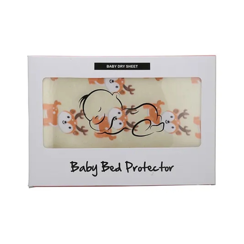 Zikku Cute Printed Dry Sheets Large Size Deer Print - Yellow