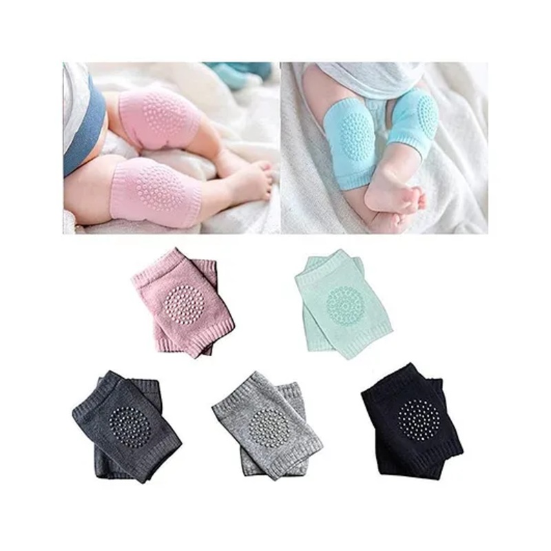 AEREX Baby Knee and Elbow Pads For Crawling | Anti Slip Elbow & Knee Guard for Babies, Infant & Toddler | Baby Kneecap | Safety Protector Comfortable Cap for Leg and Hand (1-Pair)