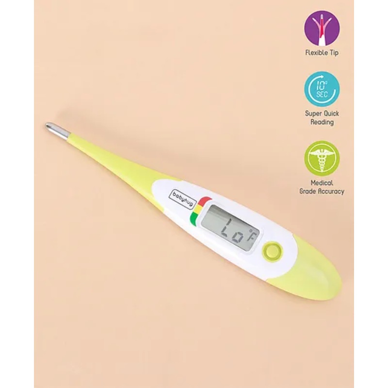 Babyhug Flexi Digital Thermometer - Yellow