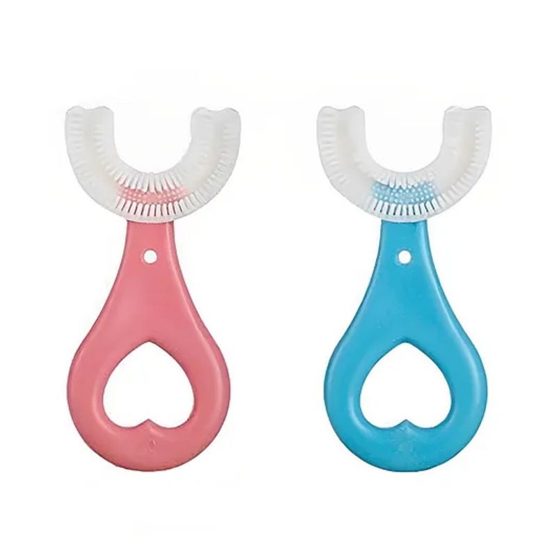 Ergonomic U Shaped Brush Head Pack of 2 - Multicolour