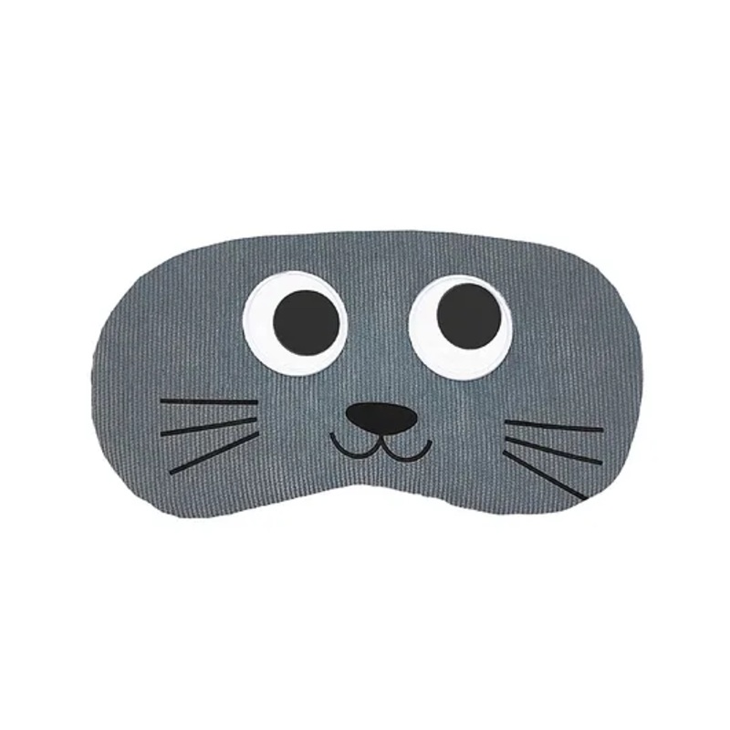 Jenna Eyes Cat Grey Face Sleeping Eye Mask