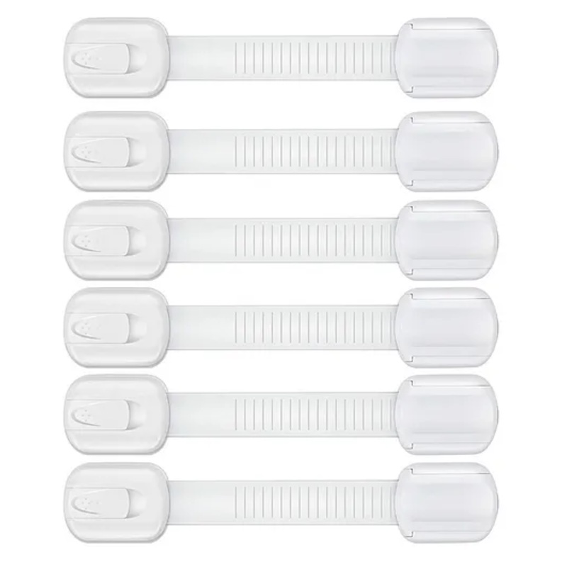 Lifekrafts Baby Safety Locks Pack of 6 - White