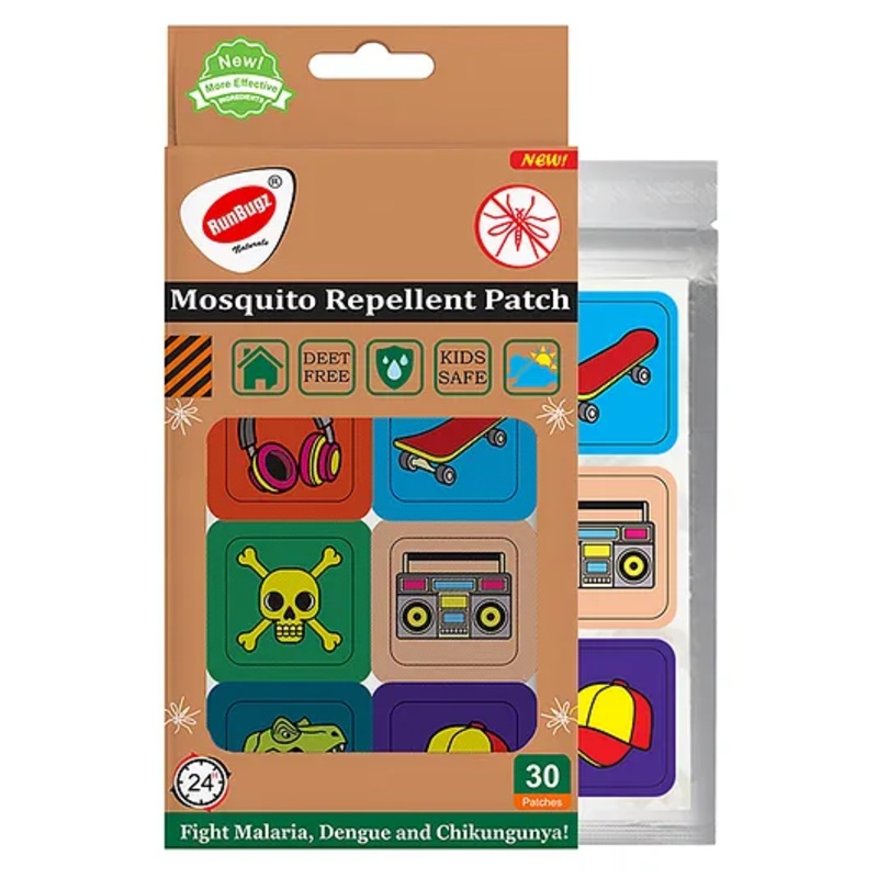 Runbugz Mosquito Repellent Patches - Printed (30) - Music