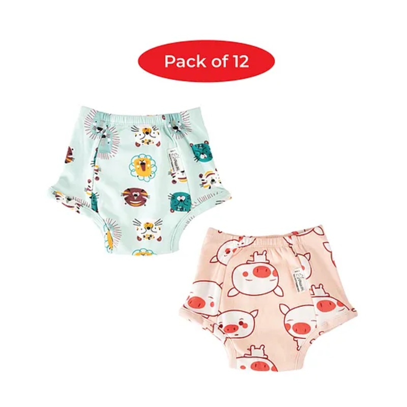 Snugkins Potty Training Pants for Kids. (Size 2, Fits 2-3 Years) - Pack 12