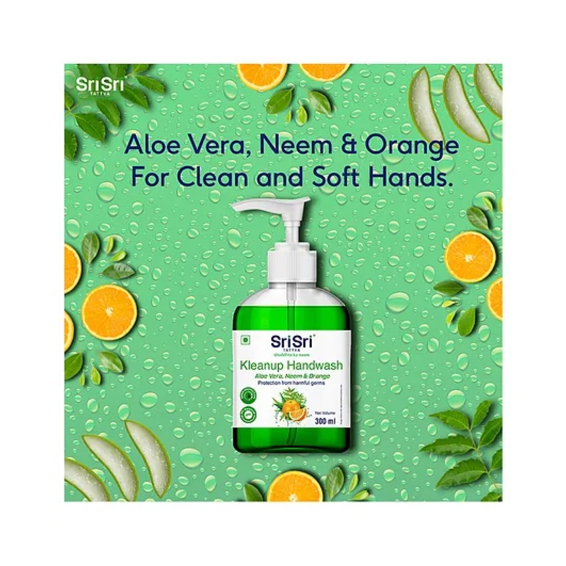 Sri Sri Tattva Kleanup Handwash Aloe Vera Neem & Orange - 300 ml