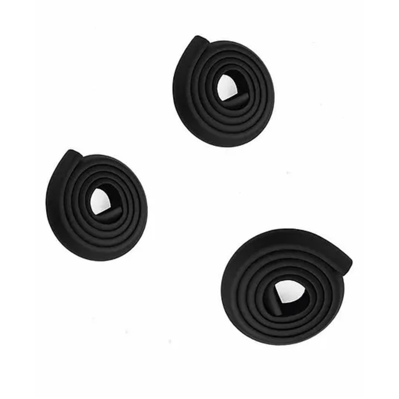 Syga Cushioned Safety Strip Edge Guard Tape Set of 3 - Black