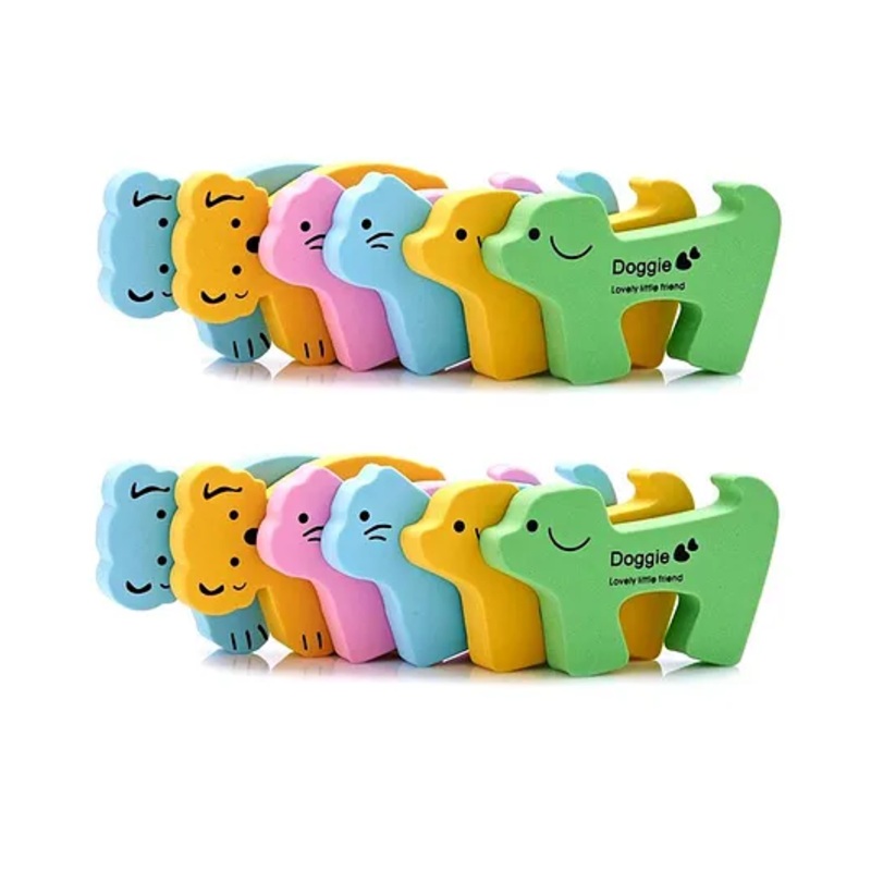 Syga Doggie Shape Door Stoppers Multicolor - Pack of 6