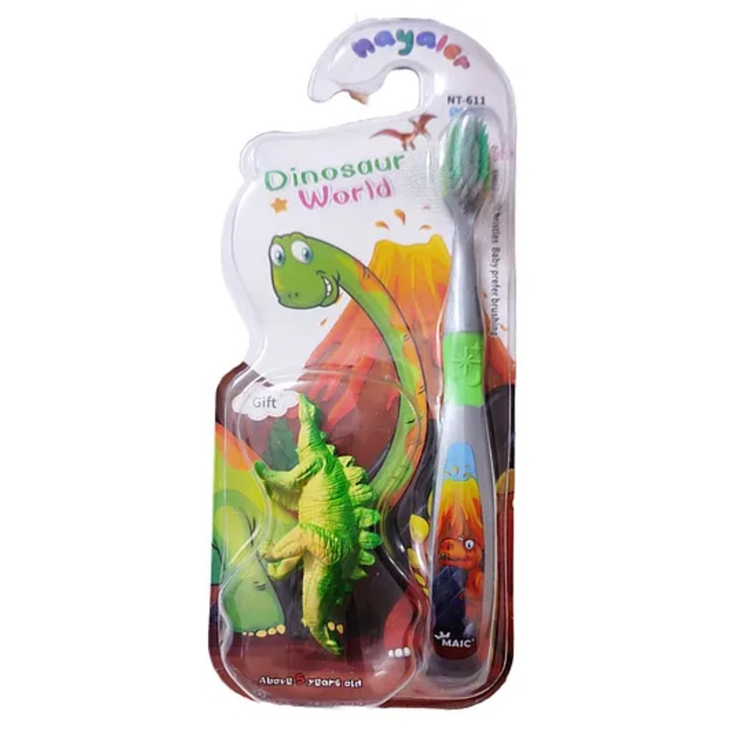 Yunicorn Max Kids Dinosaur Toothbrush - (Design & Colour may vary)