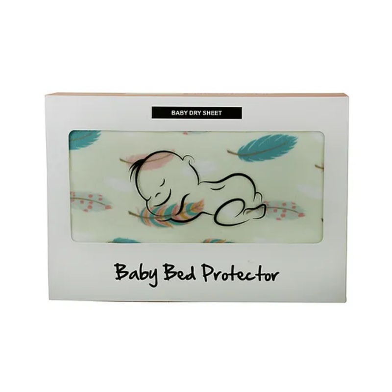 Zikku Cute Printed Dry Sheets Large Size Leaf Print - Green