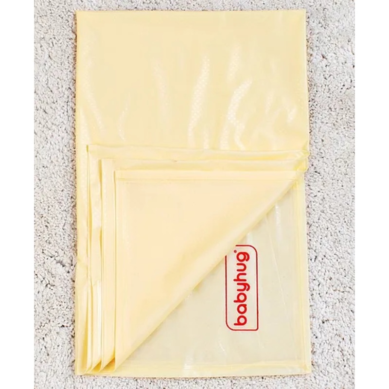 Babyhug Plastic Sheet Large Size  - Yellow