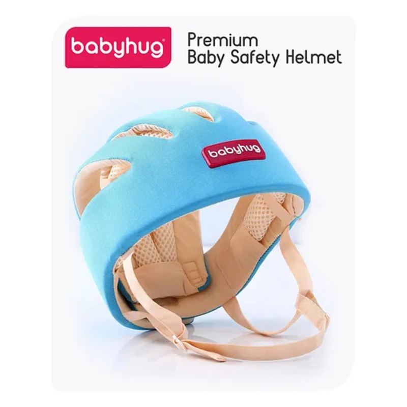 Babyhug Premium Baby Safety Helmet - Blue