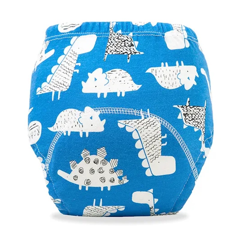 Bembika Babies Cotton Potty Training Pants Dinosaur  Printed Large -  Blue