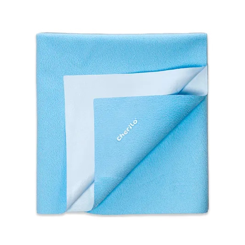 Cherilo Quick Dry Baby Bed Protector Large - Sky Blue