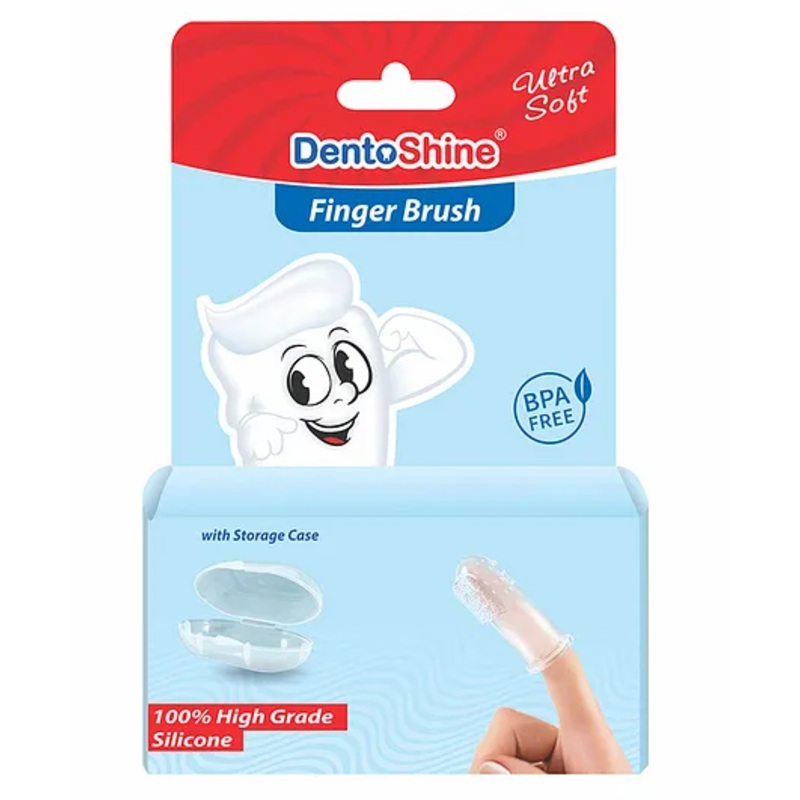 DentoShine Ultra Soft Finger Brush - Blue