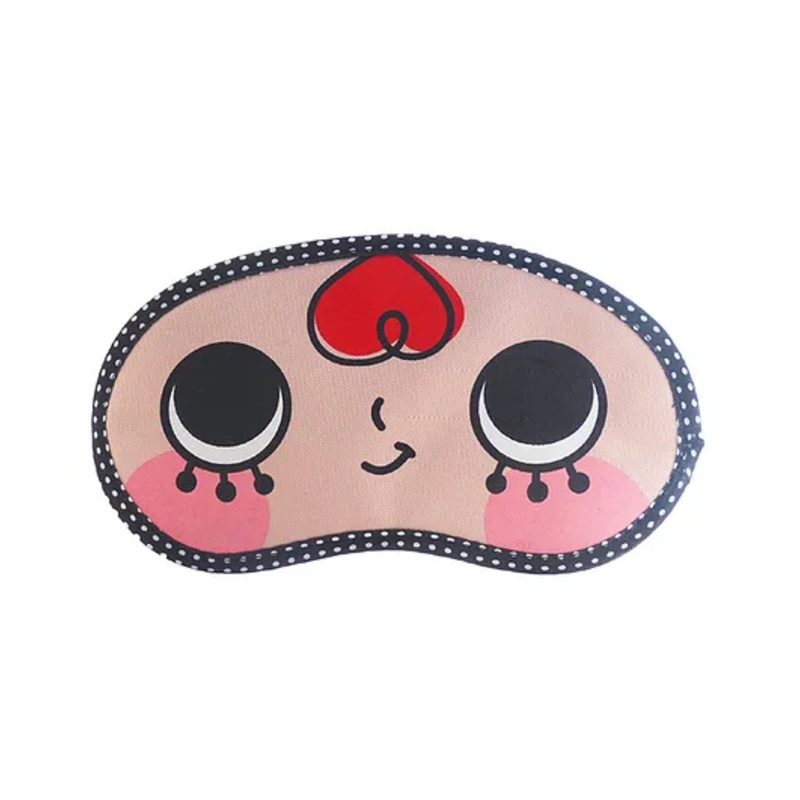 Jenna Hair Printed Sleeping Eye Mask - Red