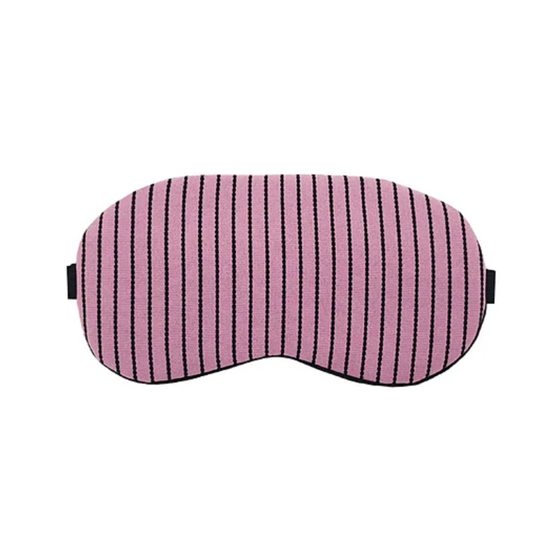 Jenna Multiline Pink Printed Sleeping Eye Mask